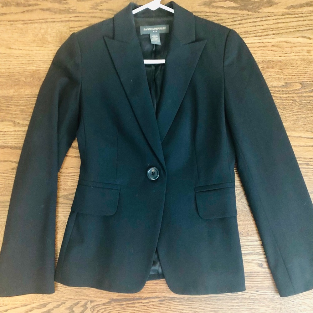 Bogo 50% Banana Republic Wool Blazer - Size 0 - image 3